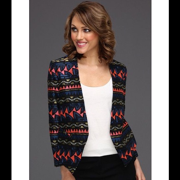 { Parker NY } : “Emmy” Black Embroidered Jacket - Picture 1 of 8